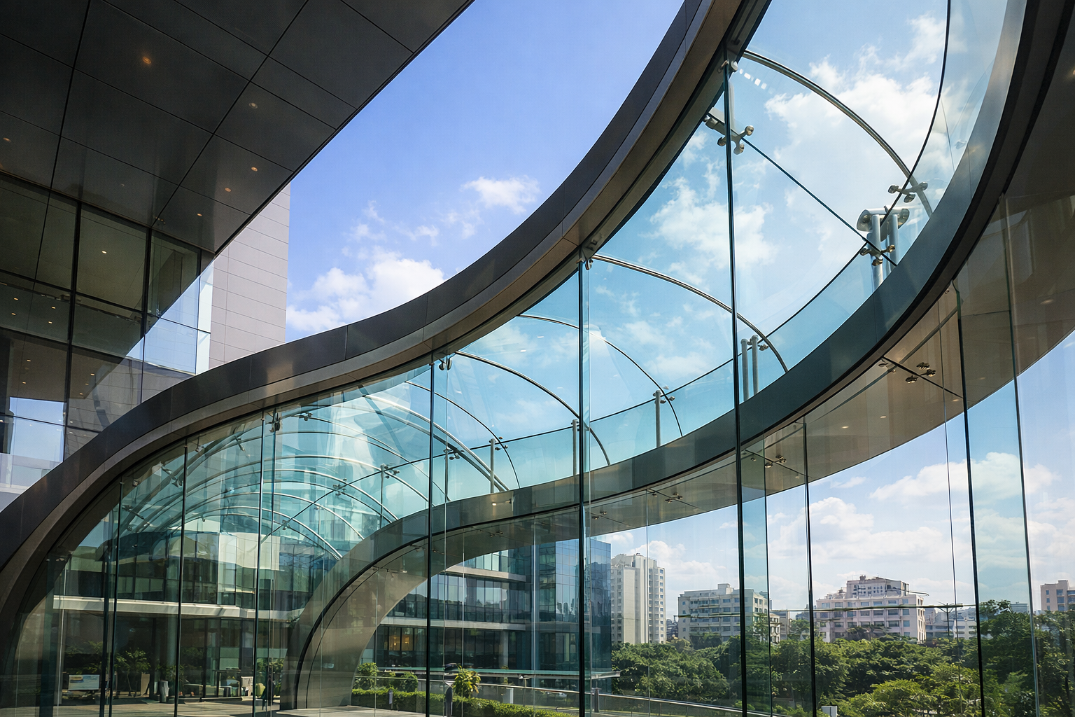 Curved Glass Structure